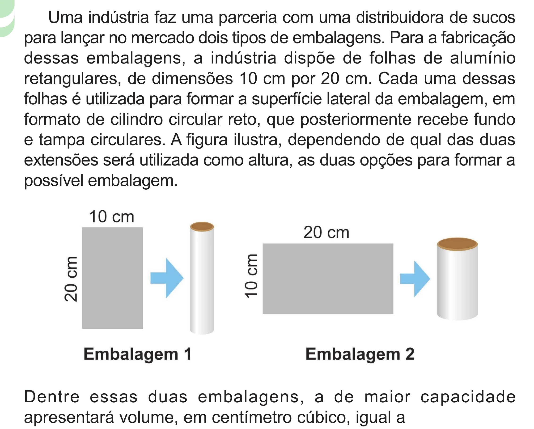 Enunciado original completo da questão 165 do ENEM 2024 - 2º Dia – Caderno 8 – Verde – Aplicação Regular - (Superampliada), página 76.