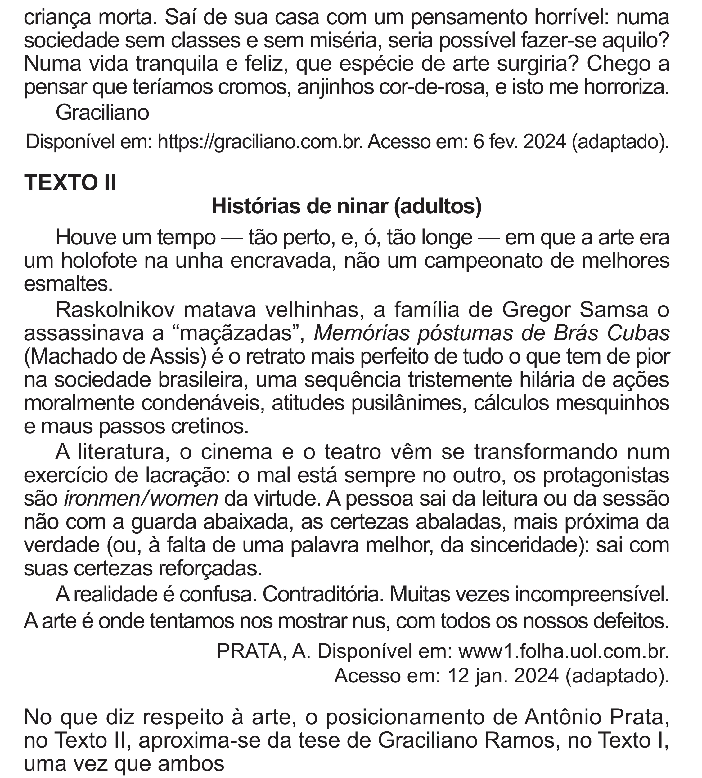 Enunciado original completo da questão 30 do ENEM 2024 - 1º Dia – Caderno 4 – Verde – Aplicação Regular - (Superampliada), página 41.