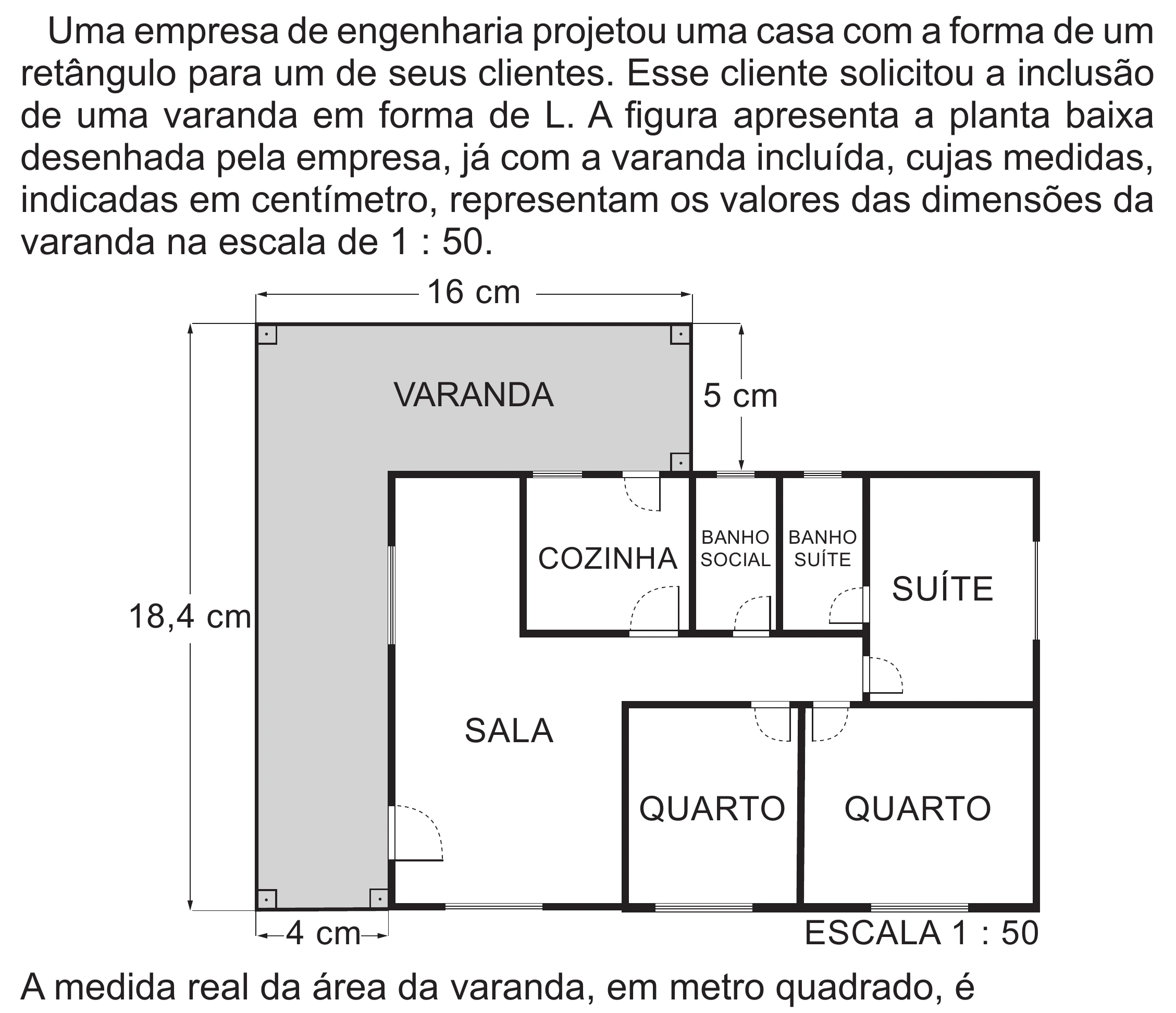 Enunciado original completo da questão 155 do ENEM 2022 - 2º Dia – Caderno 6 – Cinza (Superampliada) – Aplicação Regular, página 60.