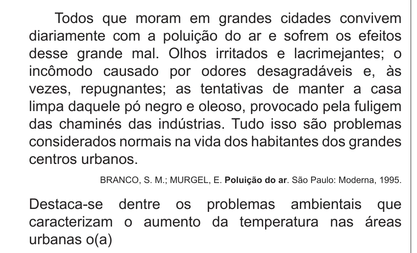 Enunciado original completo da questão 43 do ENEM 2014 - 1º Dia – Caderno 3 – Branco – Terceira aplicação, página 15.