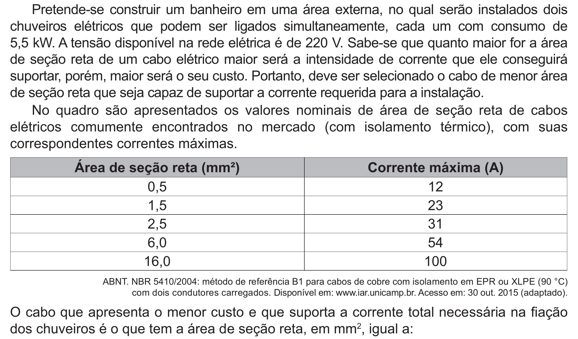 Enunciado original completo da questão 121 do ENEM 2021 - 2º Dia – Caderno 5 – Amarelo (Ampliada) – Reaplicação/PPL/Segunda Oportunidade, página 24.