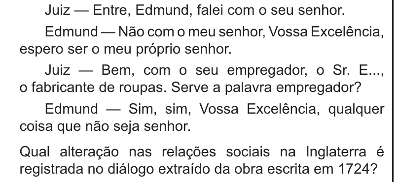 Enunciado original completo da questão 46 do ENEM 2021 - 1º Dia – Caderno 9 – Laranja (braile e ledor) – Reaplicação/PPL/Segunda Oportunidade, página 24.