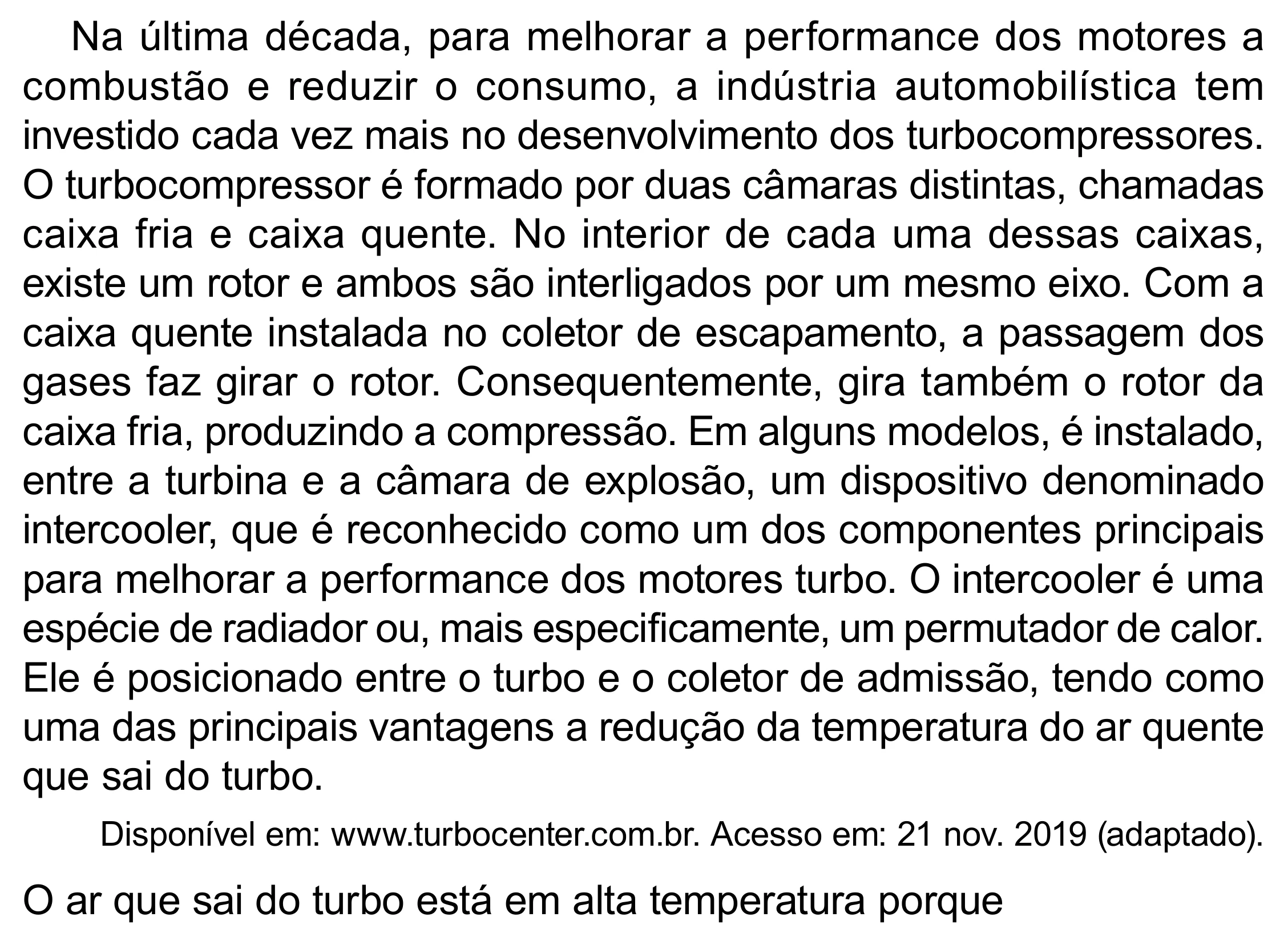 Enunciado original completo da questão 119 do ENEM 2023 - 2º Dia – Caderno 8 – Rosa (Superampliada) – Reaplicação/PPL, página 31.