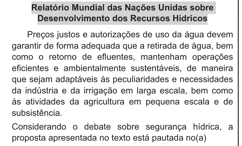Enunciado original completo da questão 83 do ENEM 2021 - 1º Dia – Caderno 9 – Laranja (Braile e ledor) – Aplicação Regular, página 33.