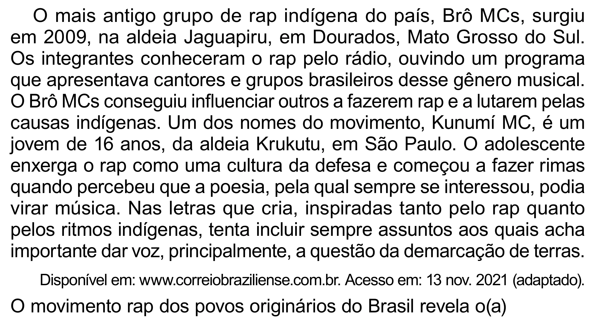 Enunciado original completo da questão 16 do ENEM 2023 - 1º Dia – Caderno 4 – Rosa – Aplicação Regular - (Superampliada), página 26.