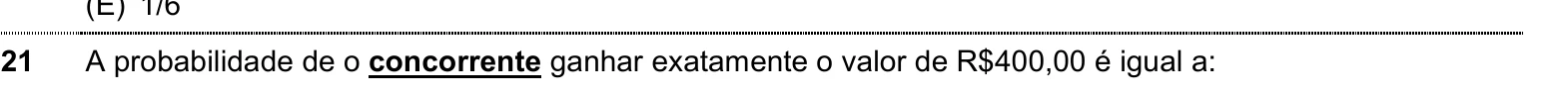 Enunciado original completo da questão 21 do ENEM 1998 - Caderno Amarelo, página 7.