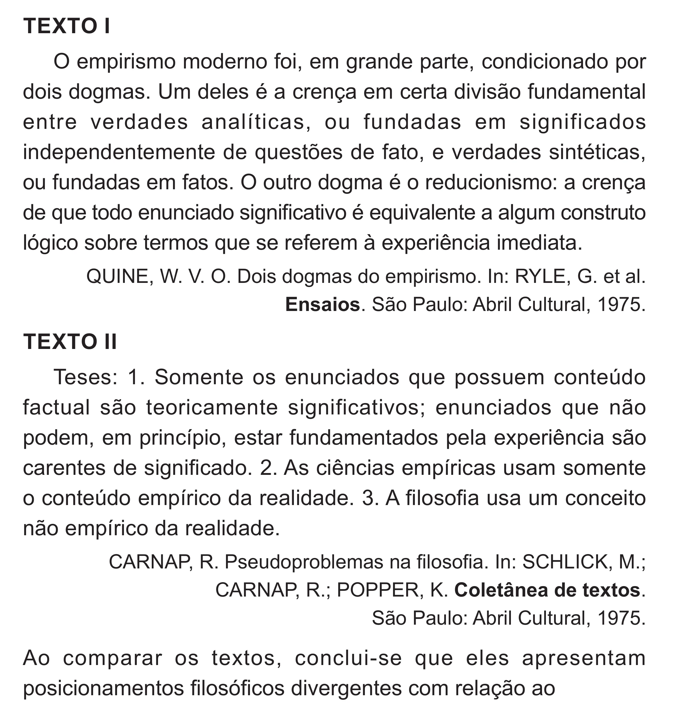 Enunciado original completo da questão 73 do ENEM 2024 - 1º Dia – Caderno 4 – Verde – Aplicação Regular - (Superampliada), página 81.