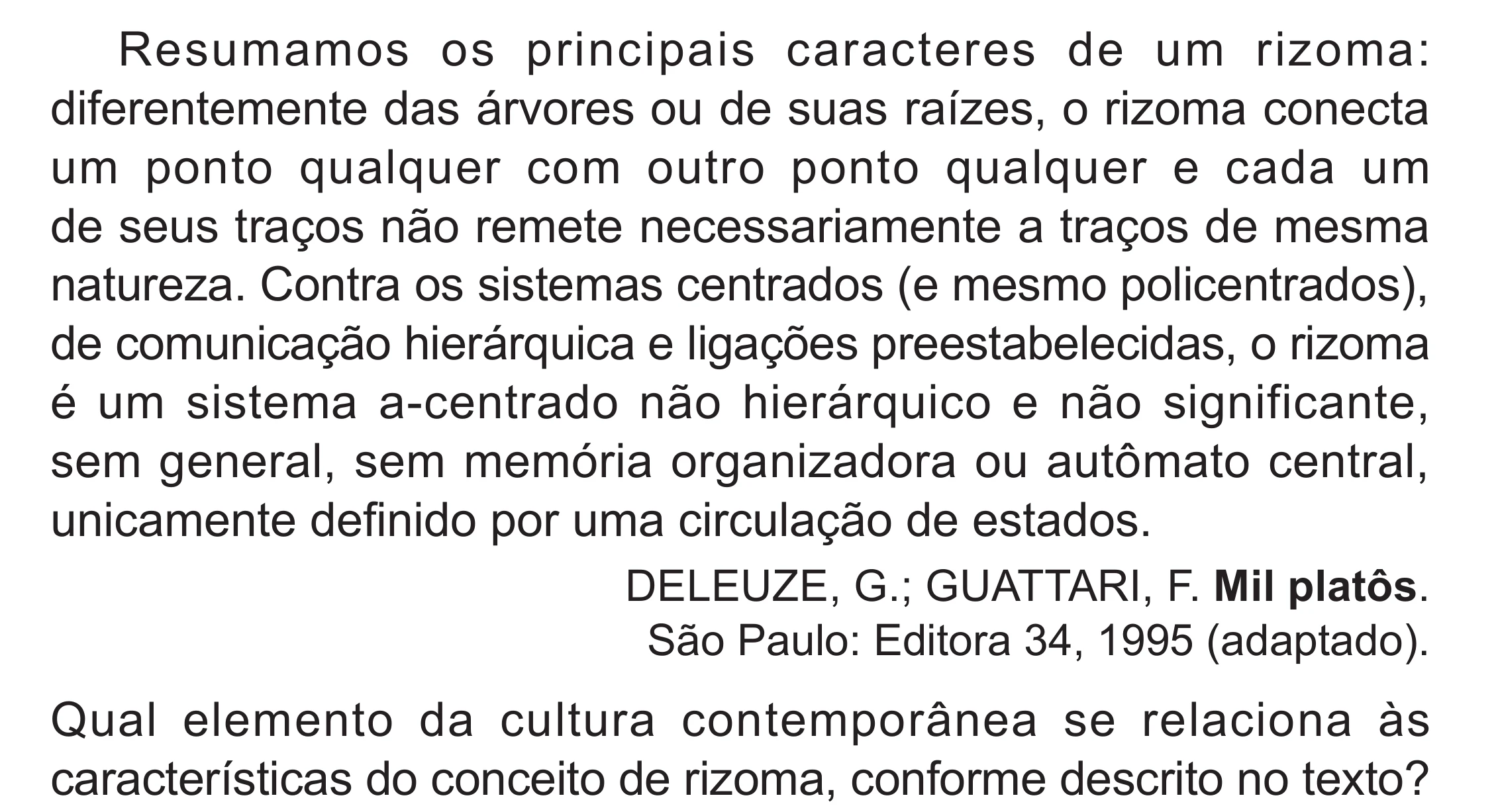 Enunciado original completo da questão 57 do ENEM 2024 - 1º Dia – Caderno 10 – Roxo (Libras) – Aplicação Regular - (Superampliada), página 69.