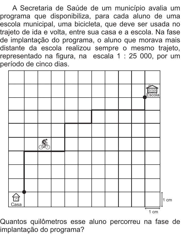 Enunciado original completo da questão 180 do ENEM 2013 - 2º Dia - Caderno 5 - Amarelo – Aplicação regular, página 31.