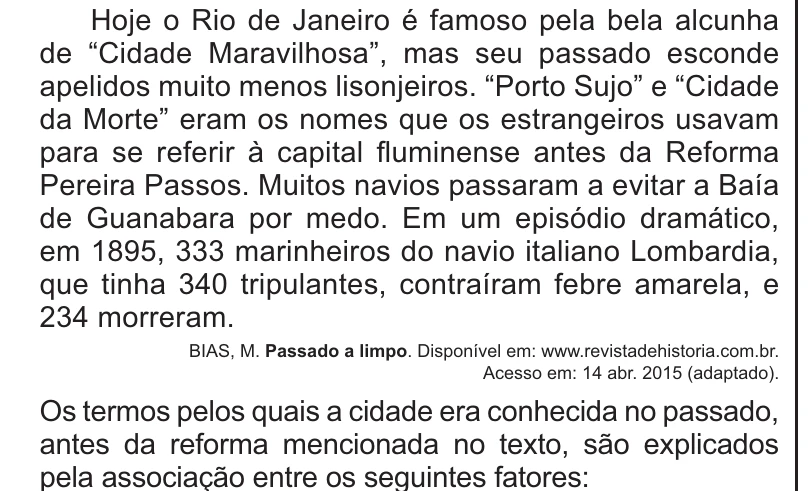 Enunciado original completo da questão 62 do ENEM 2021 - 1º Dia – Caderno 2 – Amarelo – Reaplicação/PPL/Segunda Oportunidade, página 24.