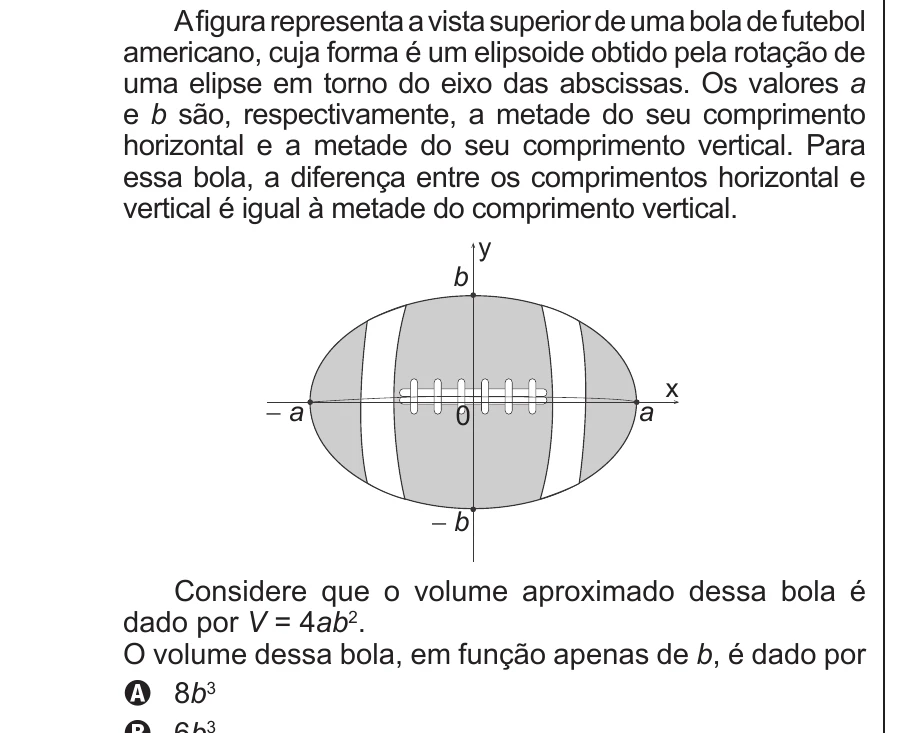 Enunciado original completo da questão 175 do ENEM 2015 - 2º Dia - Caderno 7 - Azul – Aplicação regular, página 30.