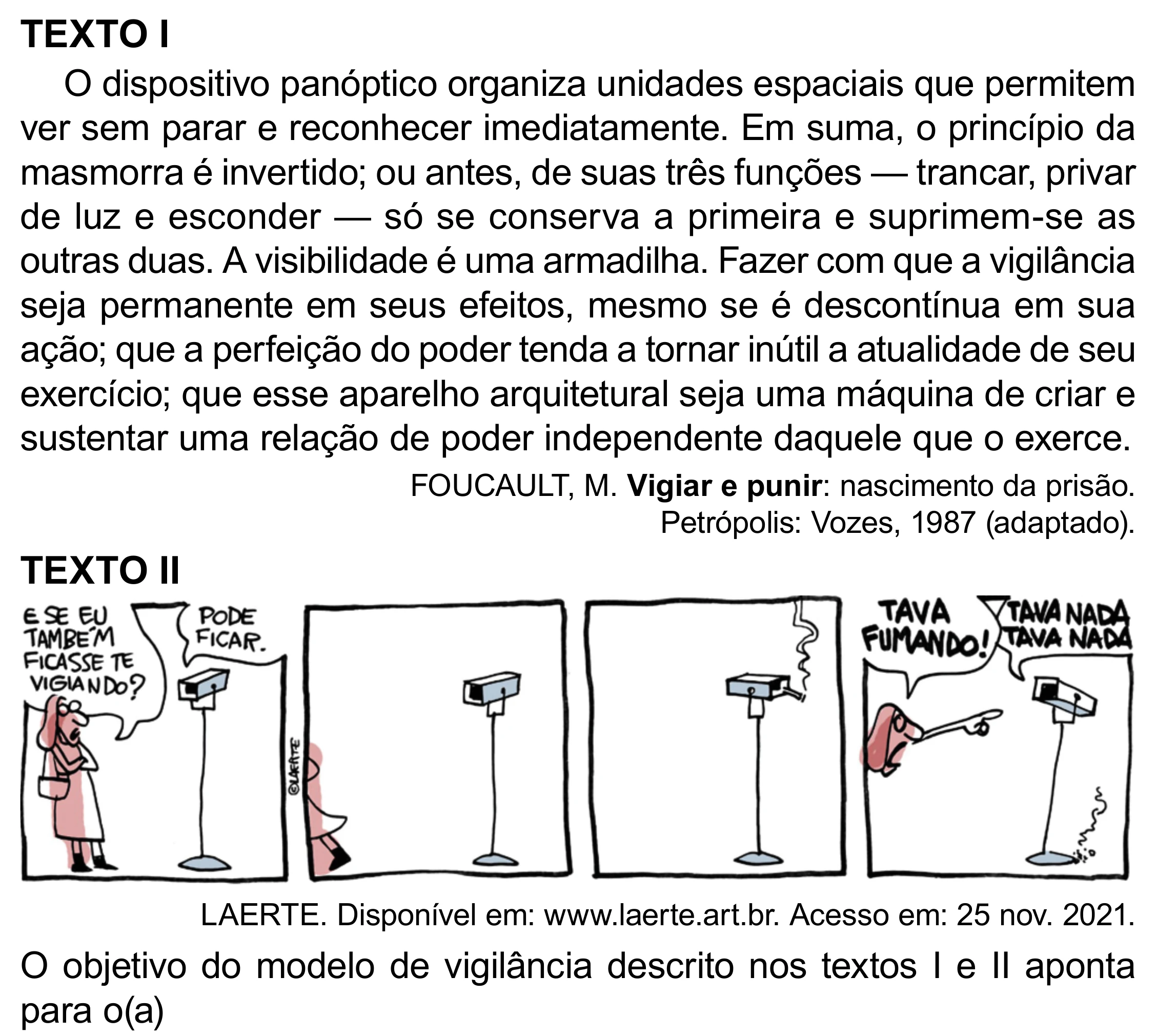 Enunciado original completo da questão 80 do ENEM 2023 - 1º Dia – Caderno 4 – Rosa (Superampliada) – Reaplicação/PPL, página 85.