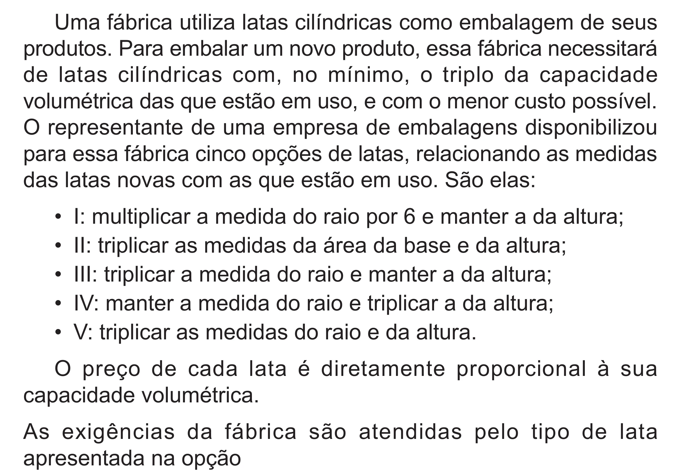 Enunciado original completo da questão 167 do ENEM 2024 - 2º Dia – Caderno 8 – Verde (Superampliada) – Reaplicação/PPL, página 81.