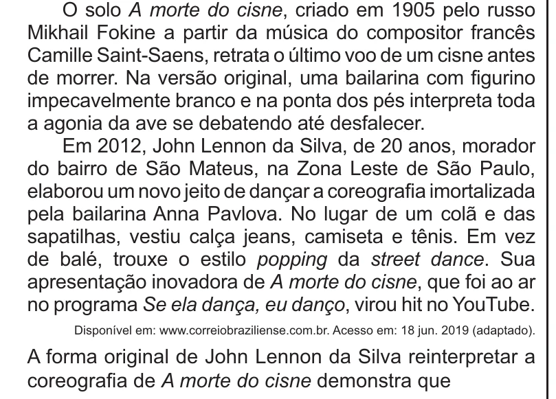 Enunciado original completo da questão 28 do ENEM 2021 - 1º Dia – Caderno 3 – Branco – Aplicação Regular, página 15.
