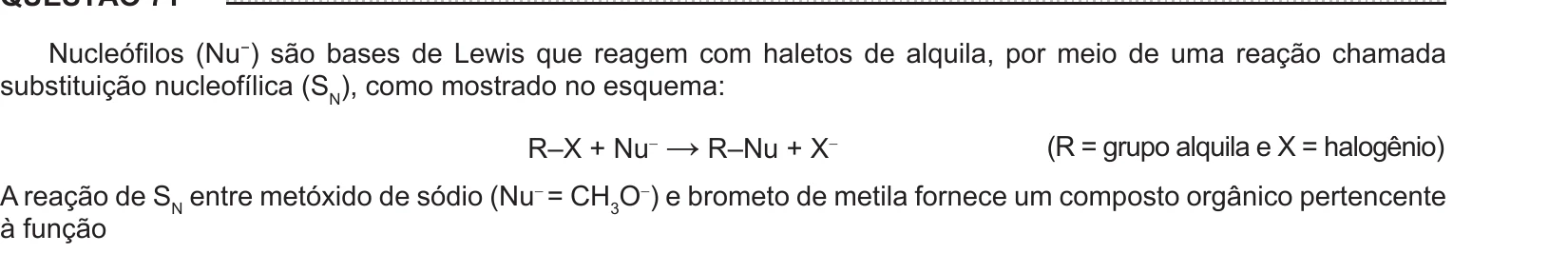 Enunciado original completo da questão 71 do ENEM 2016 - 1º Dia - Caderno 3 - Branco – Aplicação regular, página 24.