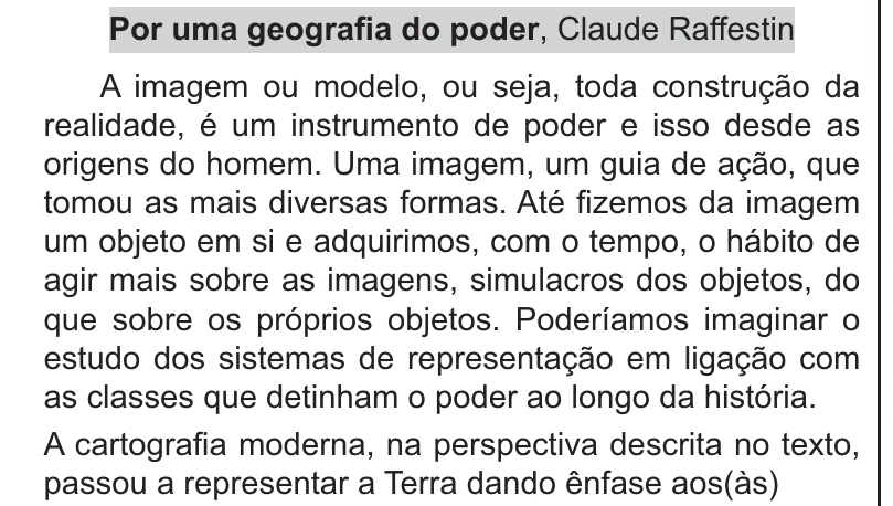 Enunciado original completo da questão 87 do ENEM 2021 - 1º Dia – Caderno 9 – Laranja (braile e ledor) – Reaplicação/PPL/Segunda Oportunidade, página 34.