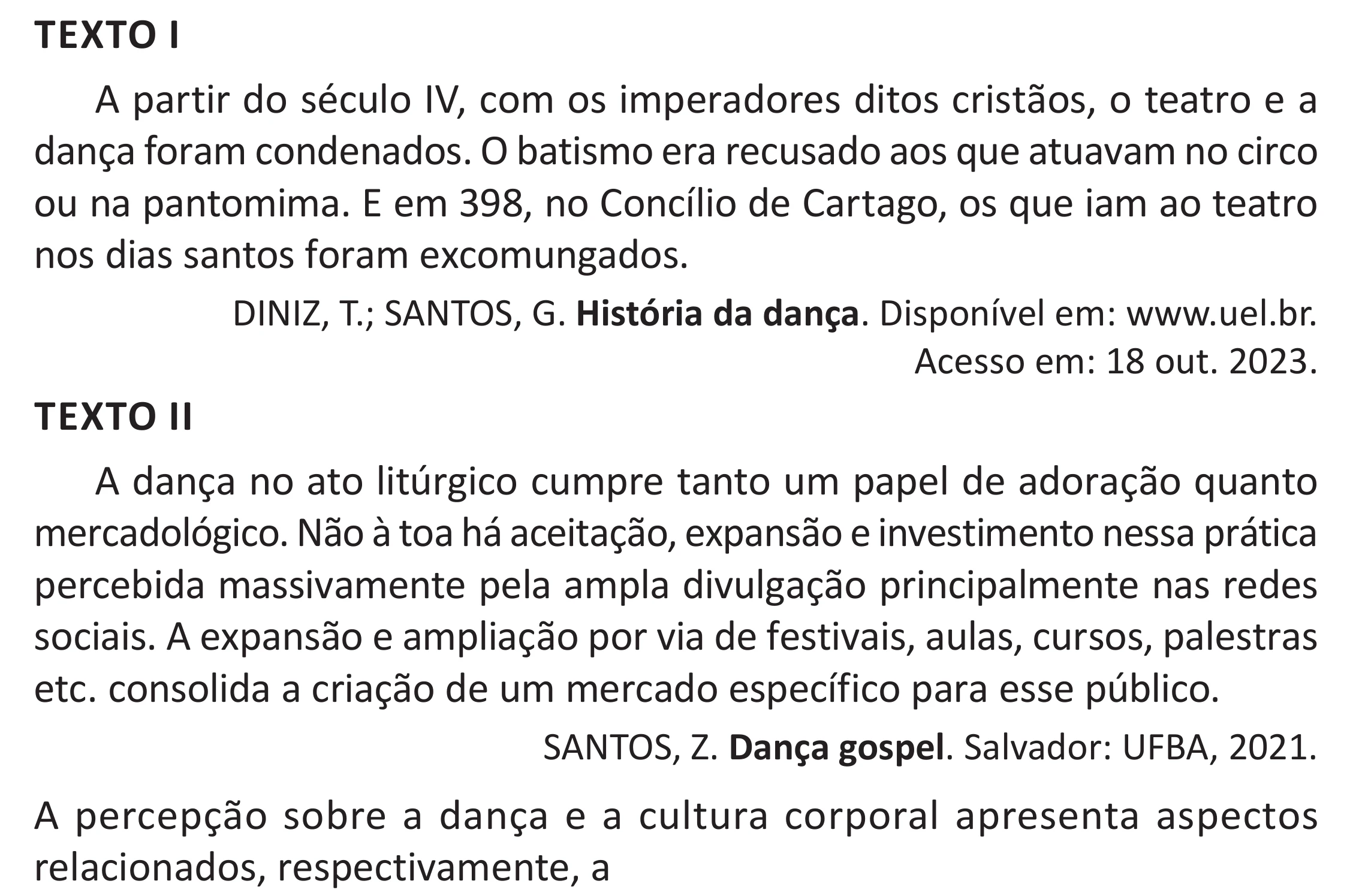 Enunciado original completo da questão 55 do ENEM 2025 - 1º Dia – Caderno 9 – Laranja (Braile e ledor) – Aplicação Regular - (Superampliada), página 64.