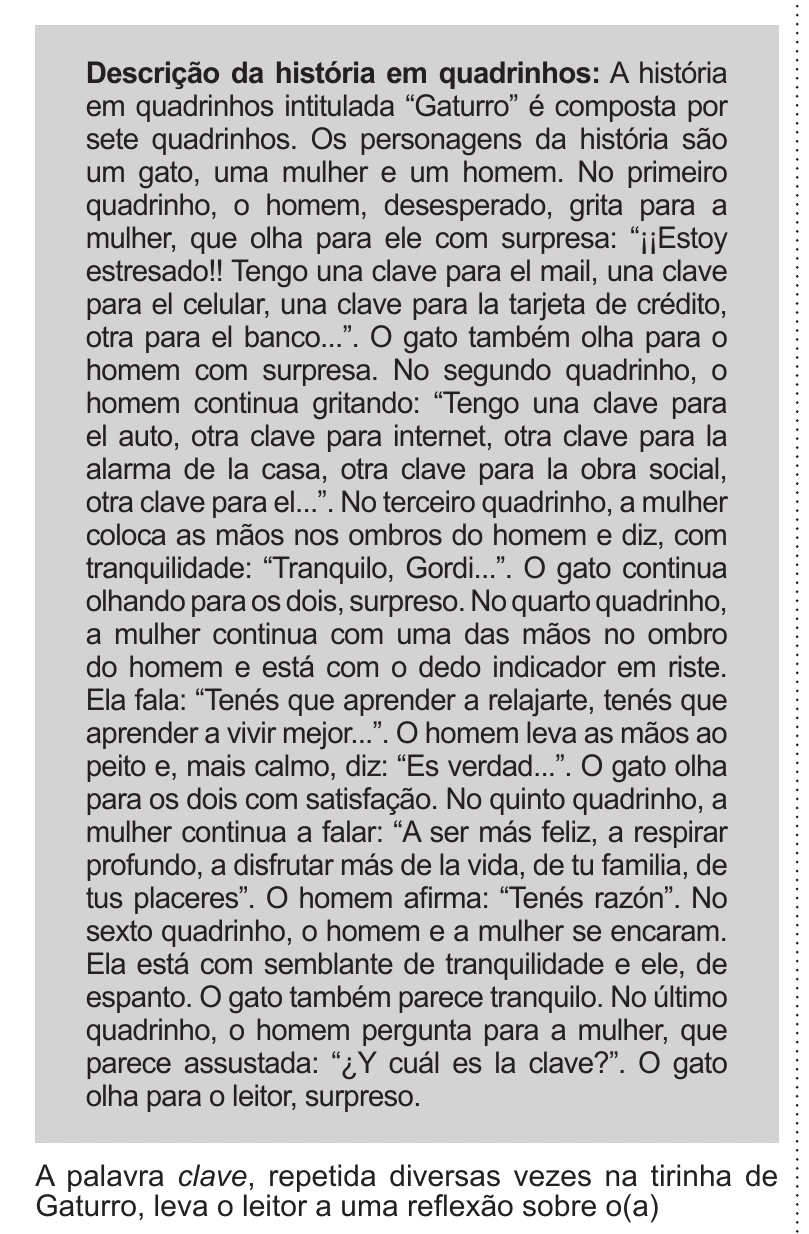 Enunciado original completo da questão 3 (espanhol) do ENEM 2019 - 1º Dia – Caderno 9 – Laranja – Reaplicação/PPL, página 5.
