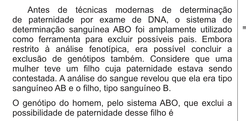 Enunciado original completo da questão 68 do ENEM 2014 - 1º Dia – Caderno 3 – Branco – Reaplicação/PPL, página 23.