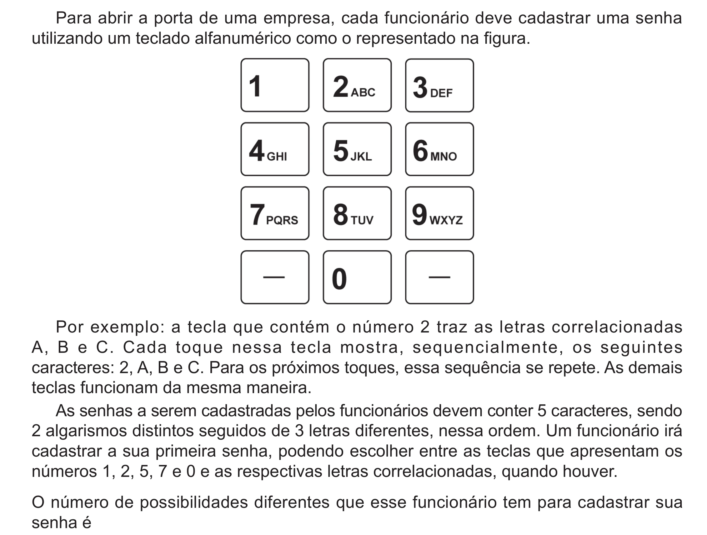 Enunciado original completo da questão 156 do ENEM 2024 - 2º Dia – Caderno 12 – Roxo (Libras) – Aplicação Regular - (Ampliada), página 44.