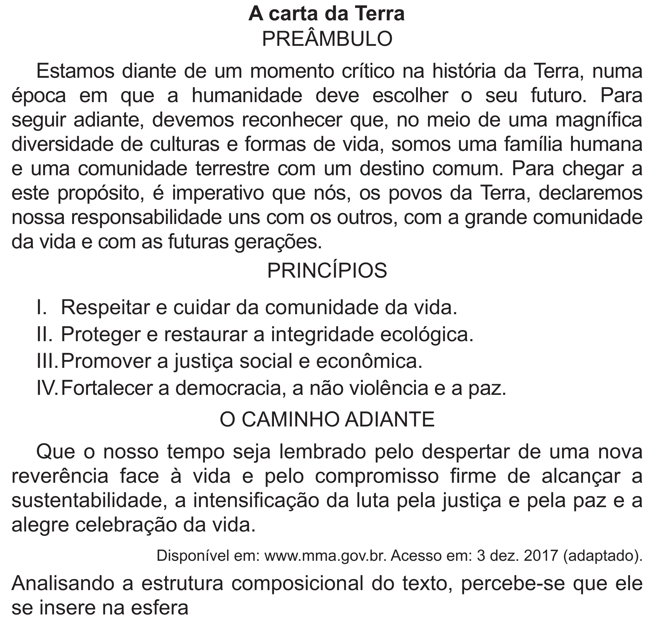 Enunciado original completo da questão 31 do ENEM 2020 - 1º Dia – Caderno 4 – Rosa (Superampliada) – Reaplicação/PPL, página 39.