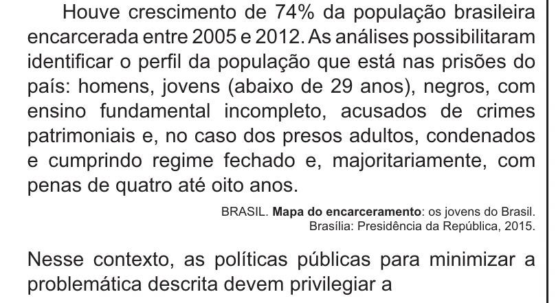 Enunciado original completo da questão 57 do ENEM 2021 - 1º Dia – Caderno 2 – Amarelo – Aplicação Regular, página 25.