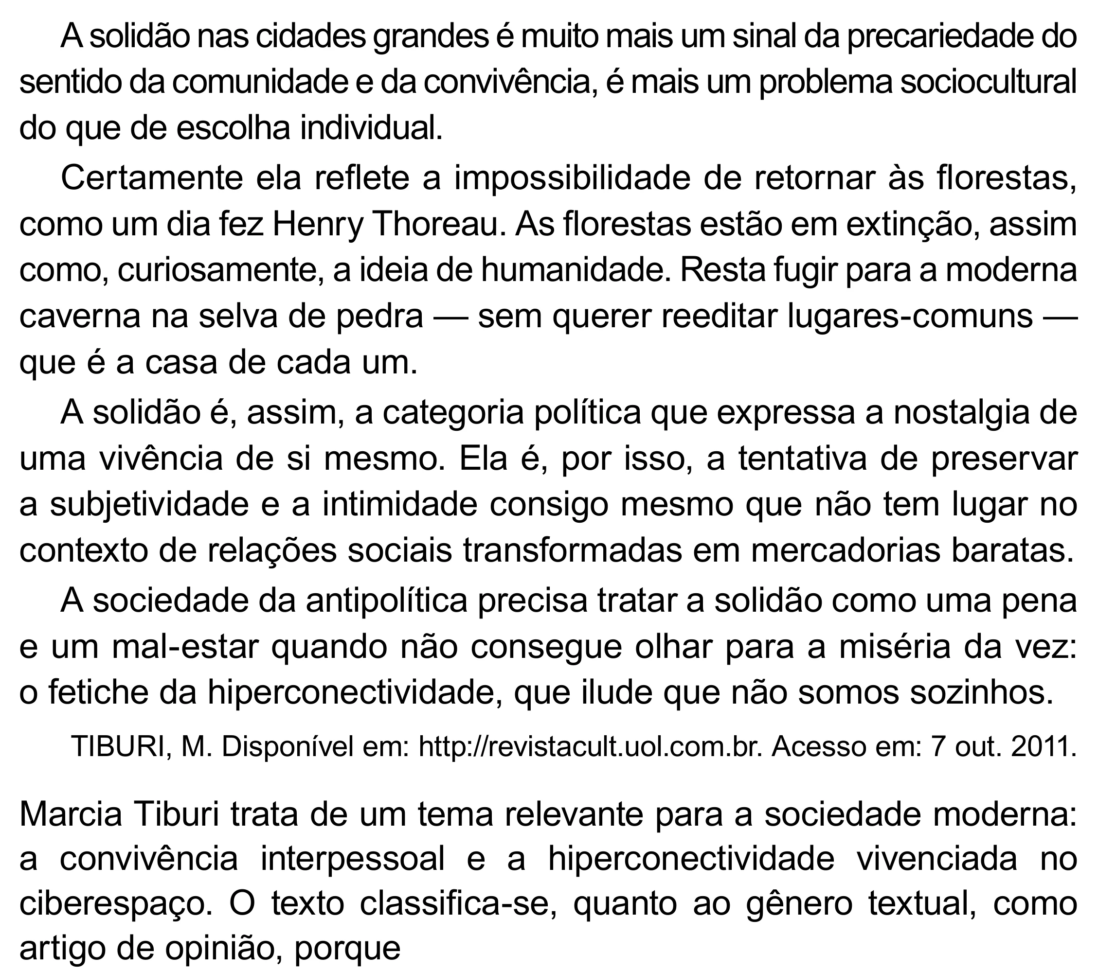Enunciado original completo da questão 19 do ENEM 2023 - 1º Dia – Caderno 4 – Rosa (Superampliada) – Reaplicação/PPL, página 25.