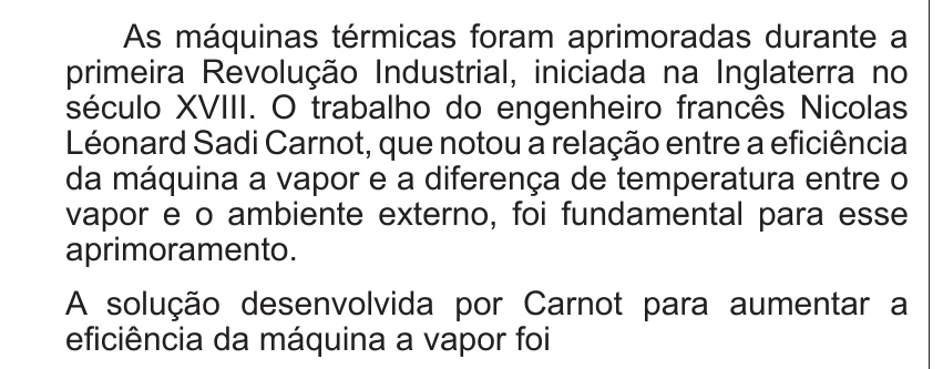 Enunciado original completo da questão 61 do ENEM 2014 - 1º Dia – Caderno 3 – Branco – Terceira aplicação, página 21.
