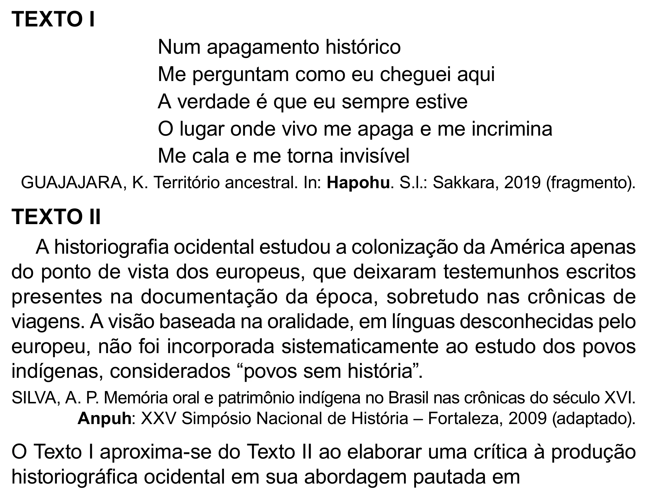 Enunciado original completo da questão 48 do ENEM 2023 - 1º Dia – Caderno 4 – Rosa (Superampliada) – Reaplicação/PPL, página 57.