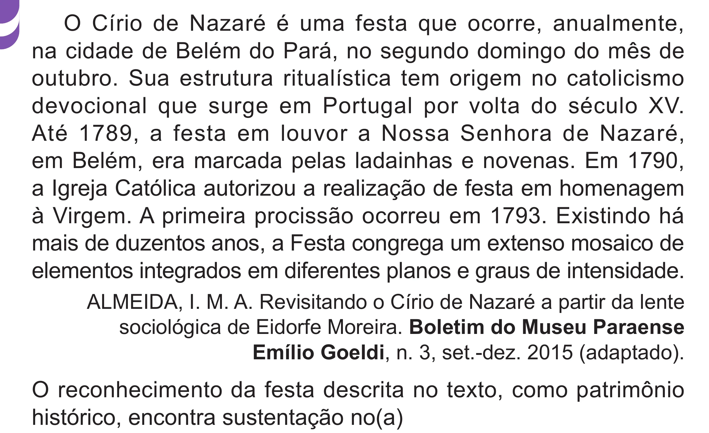 Enunciado original completo da questão 55 do ENEM 2024 - 1º Dia – Caderno 10 – Roxo (Libras) – Aplicação Regular - (Superampliada), página 68.
