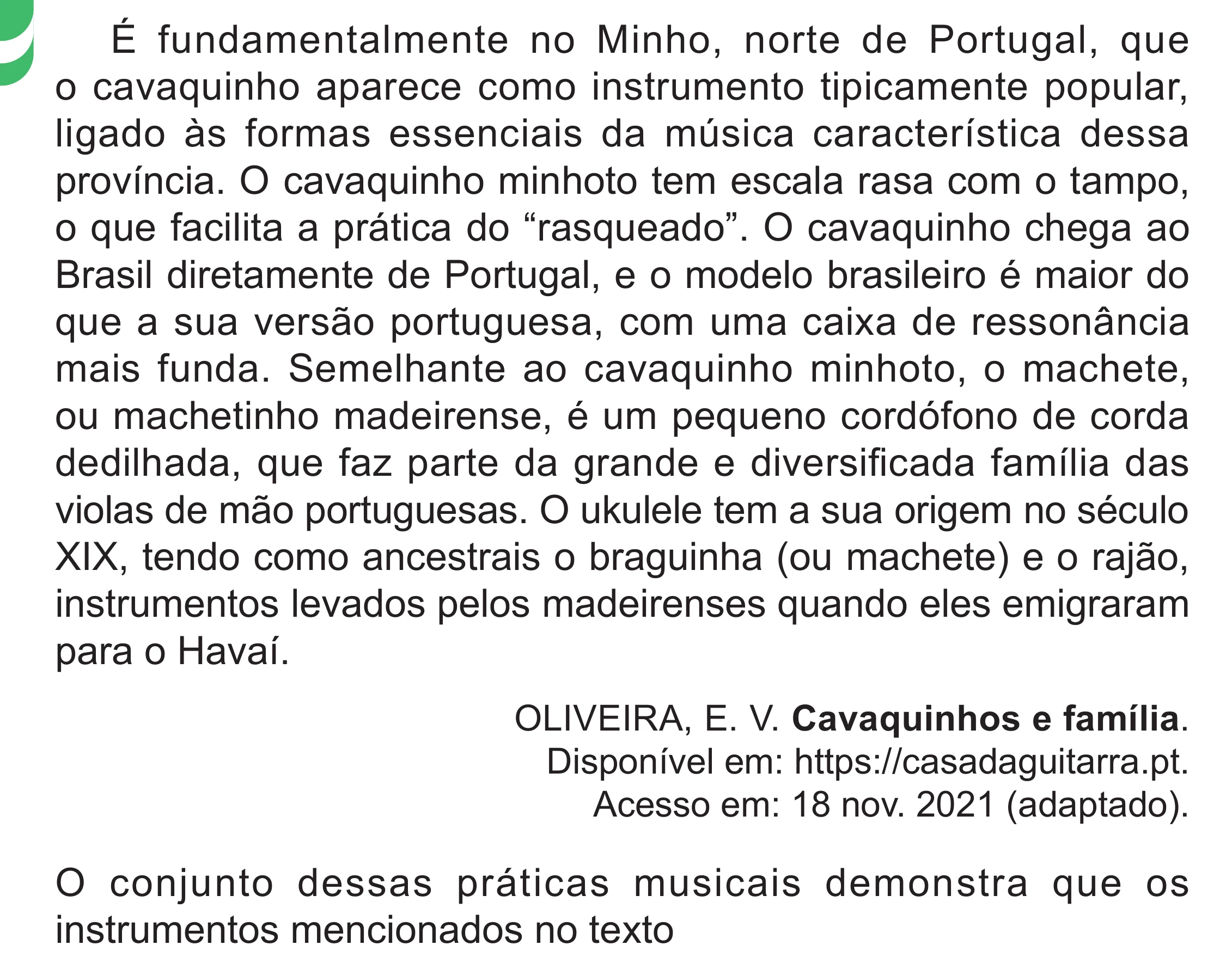 Enunciado original completo da questão 42 do ENEM 2024 - 1º Dia – Caderno 4 – Verde – Aplicação Regular - (Superampliada), página 54.