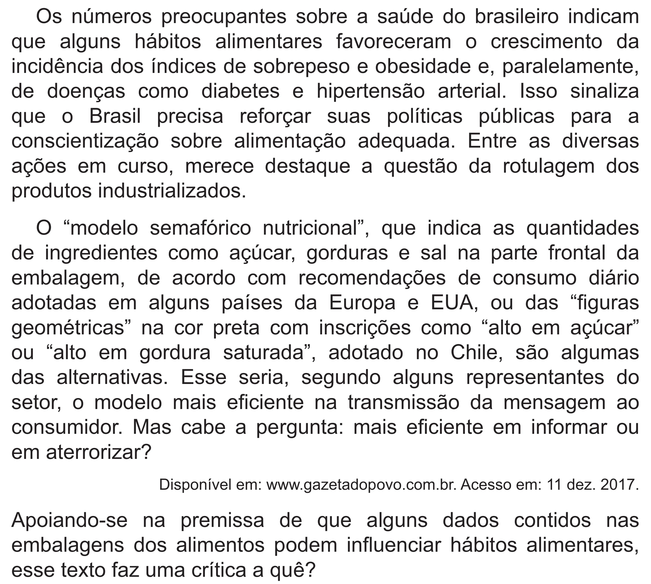Enunciado original completo da questão 13 do ENEM 2021 - 1º Dia – Caderno 2 – Amarelo (Superampliada) – Reaplicação/PPL/Segunda Oportunidade, página 20.