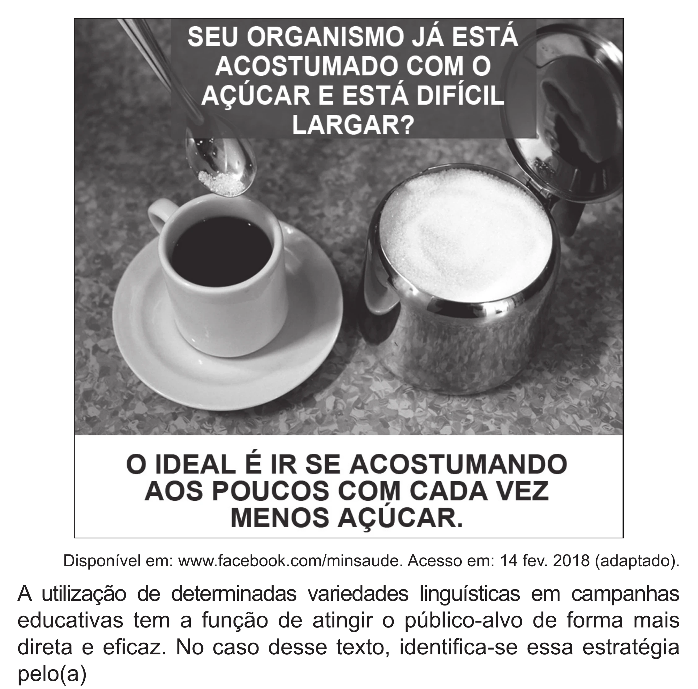 Enunciado original completo da questão 7 do ENEM 2018 - 1º Dia - Caderno 1 - Azul (Superampliada) – Aplicação regular, página 13.