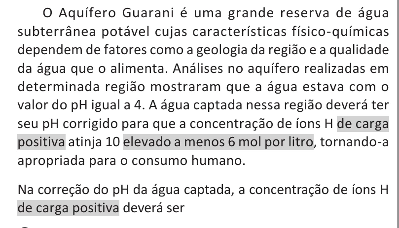 Enunciado original completo da questão 106 do ENEM 2025 - 2º Dia – Caderno 11 – Laranja (Braile e ledor) – Reaplicação - (Ledor), página 6.