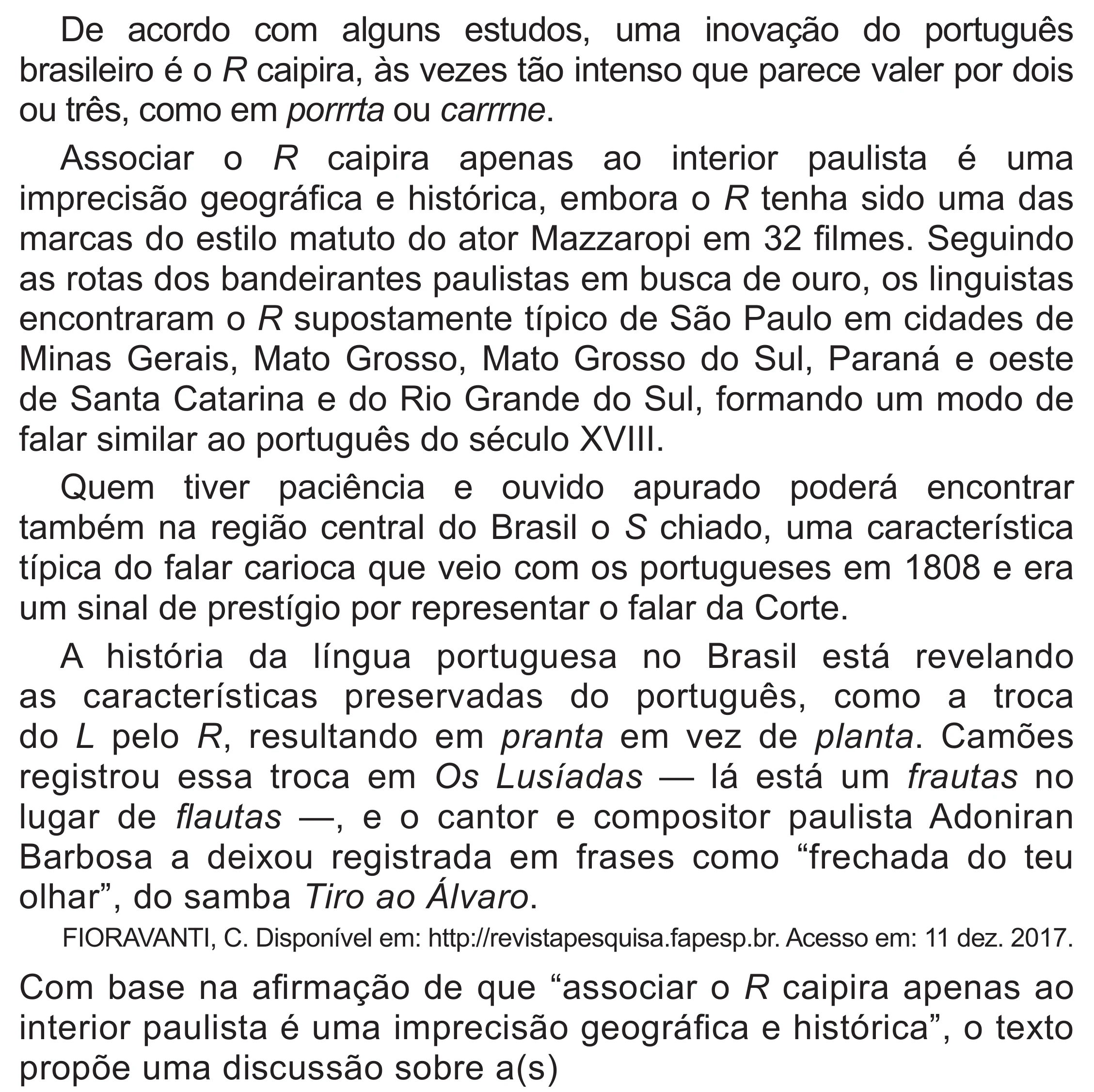 Enunciado original completo da questão 35 do ENEM 2020 - 1º Dia – Caderno 4 – Rosa (Superampliada) – Reaplicação/PPL, página 42.