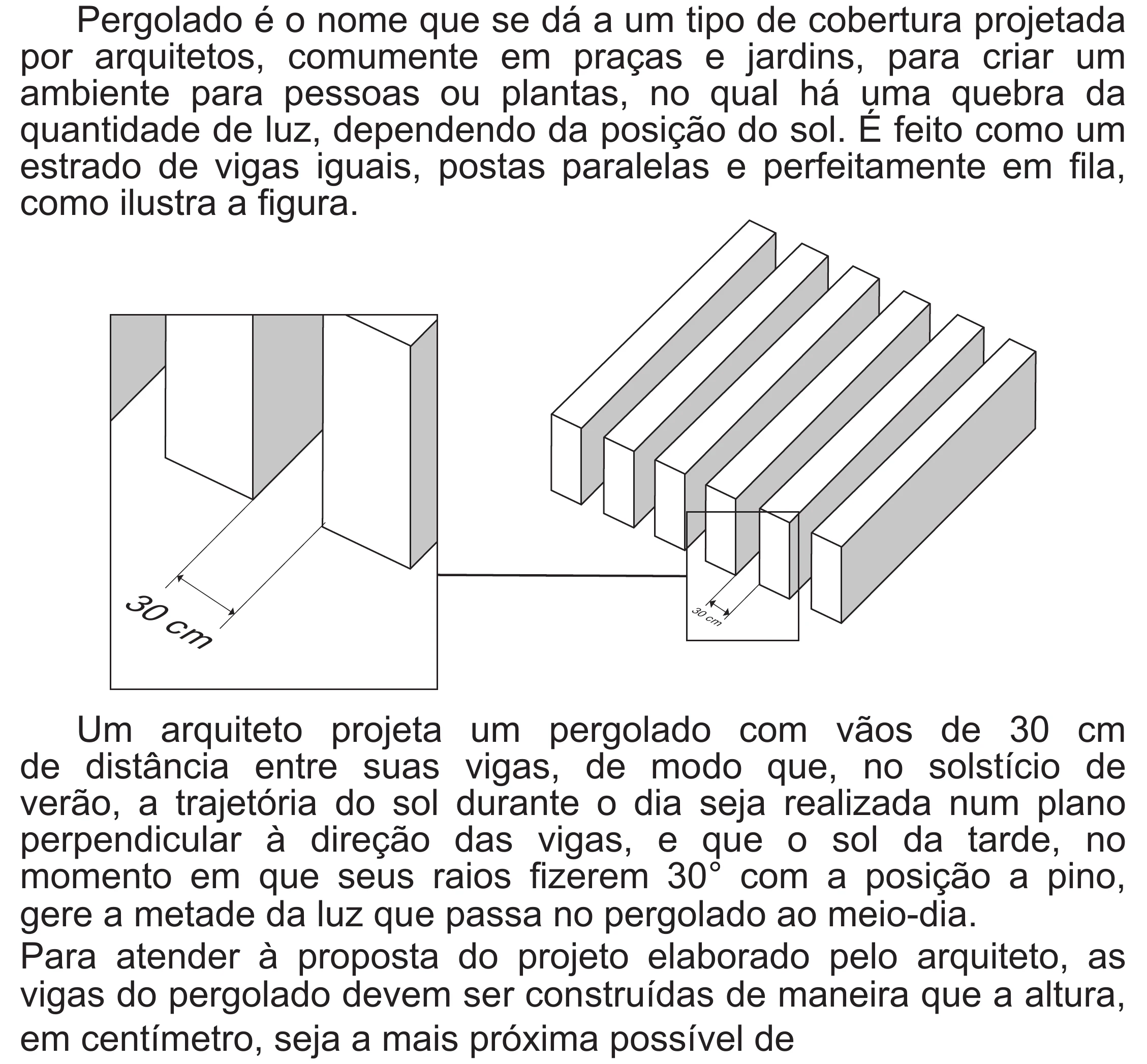 Enunciado original completo da questão 167 do ENEM 2020 - 2º Dia - Caderno 8 – Rosa (Superampliada) – Aplicação Regular, página 68.