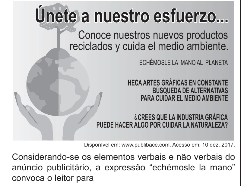 Enunciado original completo da questão 1 (espanhol) do ENEM 2021 - 1º Dia – Caderno 2 – Amarelo – Reaplicação/PPL/Segunda Oportunidade, página 4.