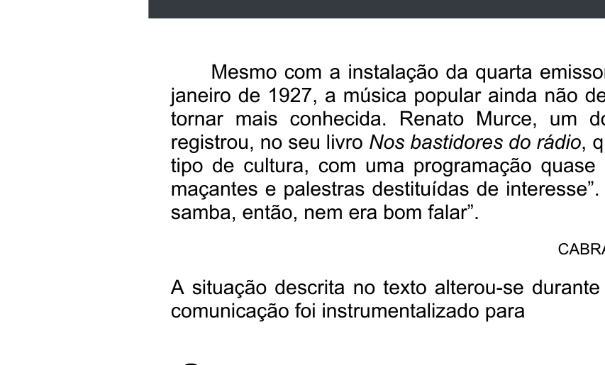 Enunciado original completo da questão 55 do ENEM 2020 - 1º Dia - Caderno 4 – Rosa – Espanhol – Aplicação digital, página 63.