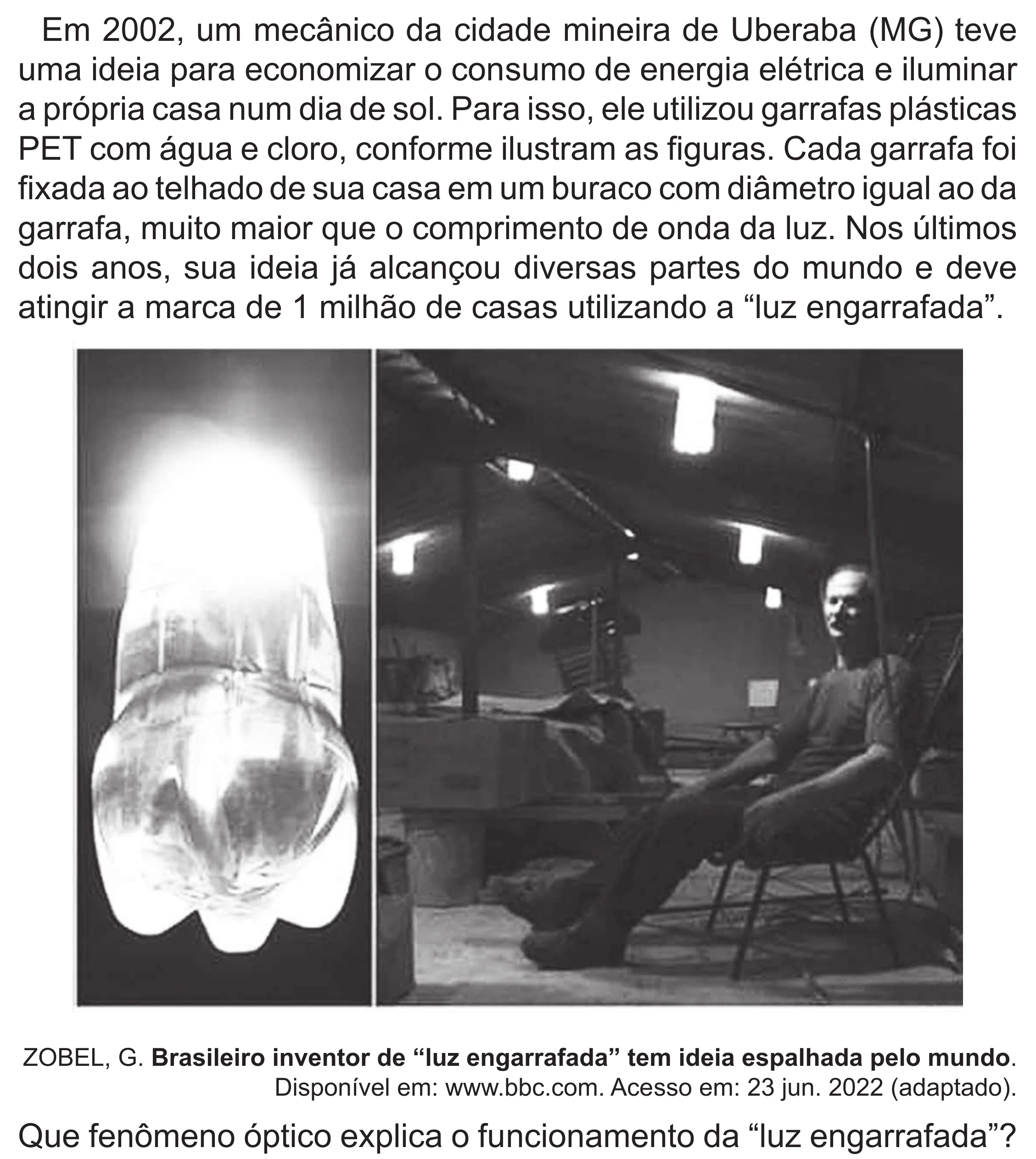 Enunciado original completo da questão 93 do ENEM 2022 - 2º Dia – Caderno 6 – Cinza (Superampliada) – Aplicação Regular, página 5.