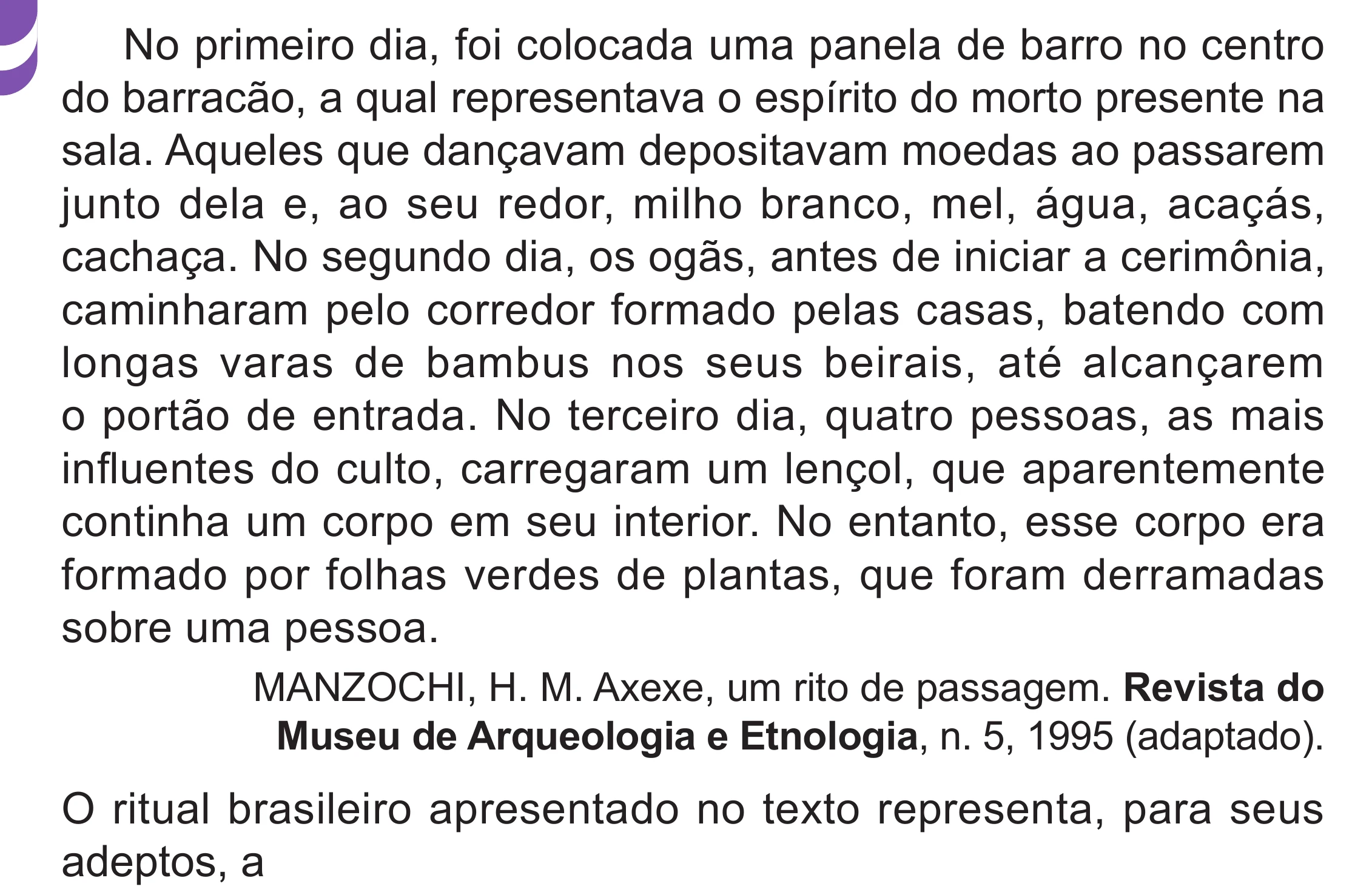 Enunciado original completo da questão 64 do ENEM 2024 - 1º Dia – Caderno 10 – Roxo (Libras) – Aplicação Regular - (Superampliada), página 74.