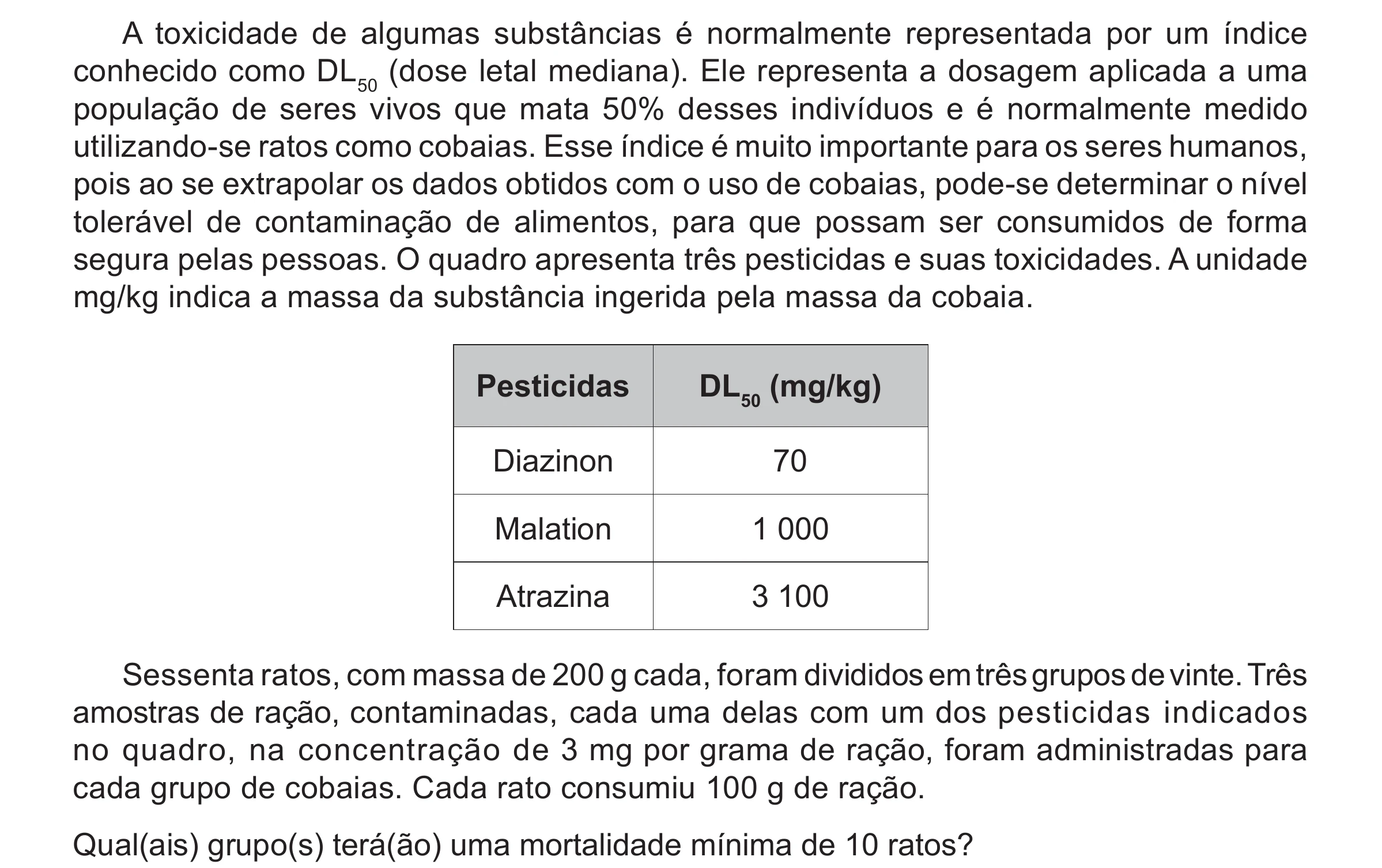 Enunciado original completo da questão 106 do ENEM 2017 - 2º Dia - Caderno 5 – Amarelo(Ampliada) – Aplicação regular, página 12.