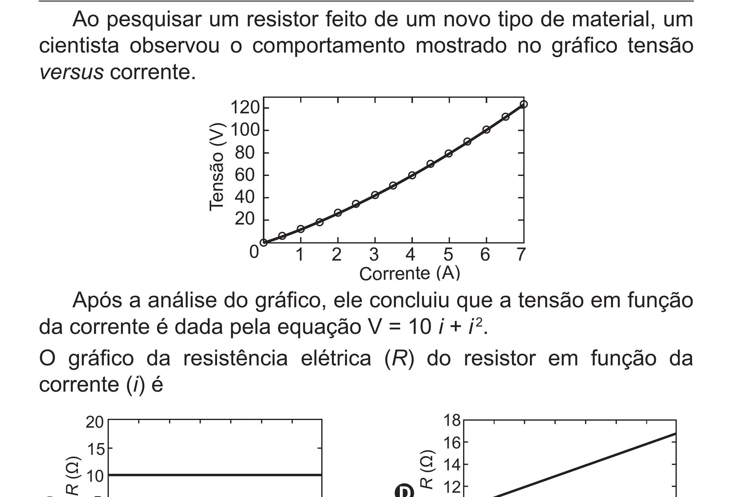 Enunciado original completo da questão 110 do ENEM 2018 - 2º Dia - Caderno 5 – Amarelo (Superampliada) – Aplicação regular, página 18.