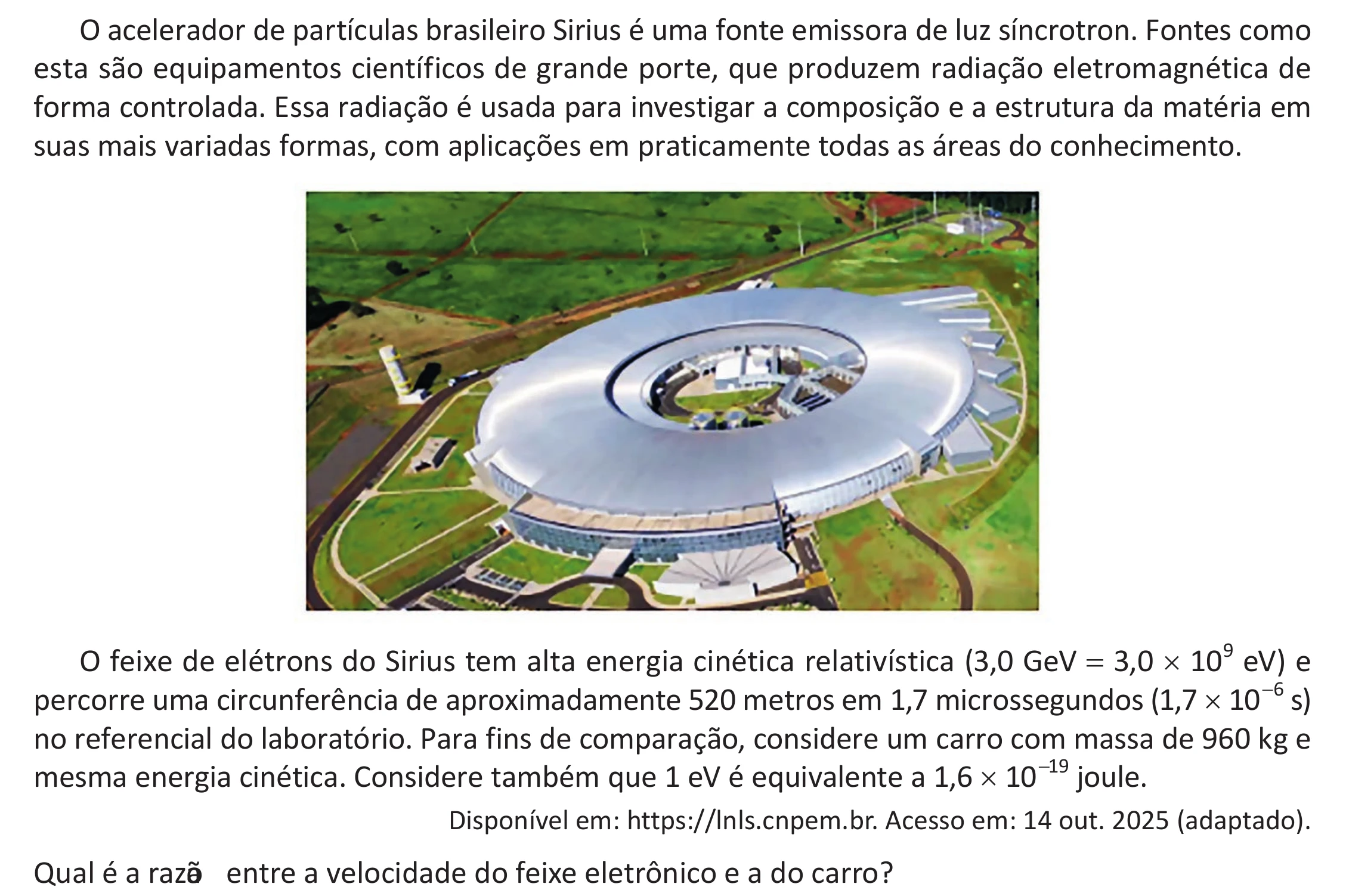 Enunciado original completo da questão 108 do ENEM 2025 - 2º Dia – Caderno 11 – Laranja (Braile e ledor) – Reaplicação - (Ampliada), página 11.