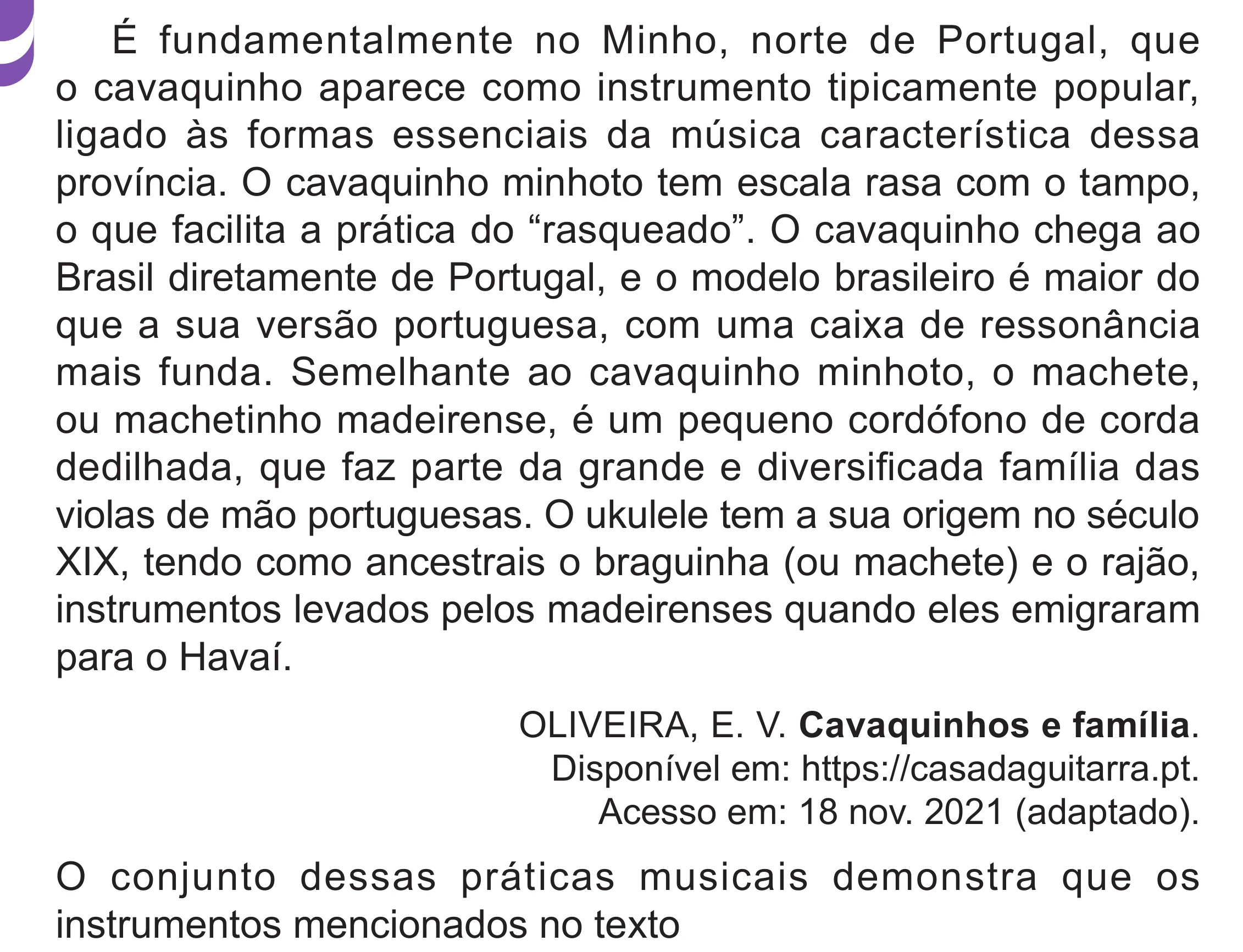 Enunciado original completo da questão 42 do ENEM 2024 - 1º Dia – Caderno 10 – Roxo (Libras) – Aplicação Regular - (Superampliada), página 54.