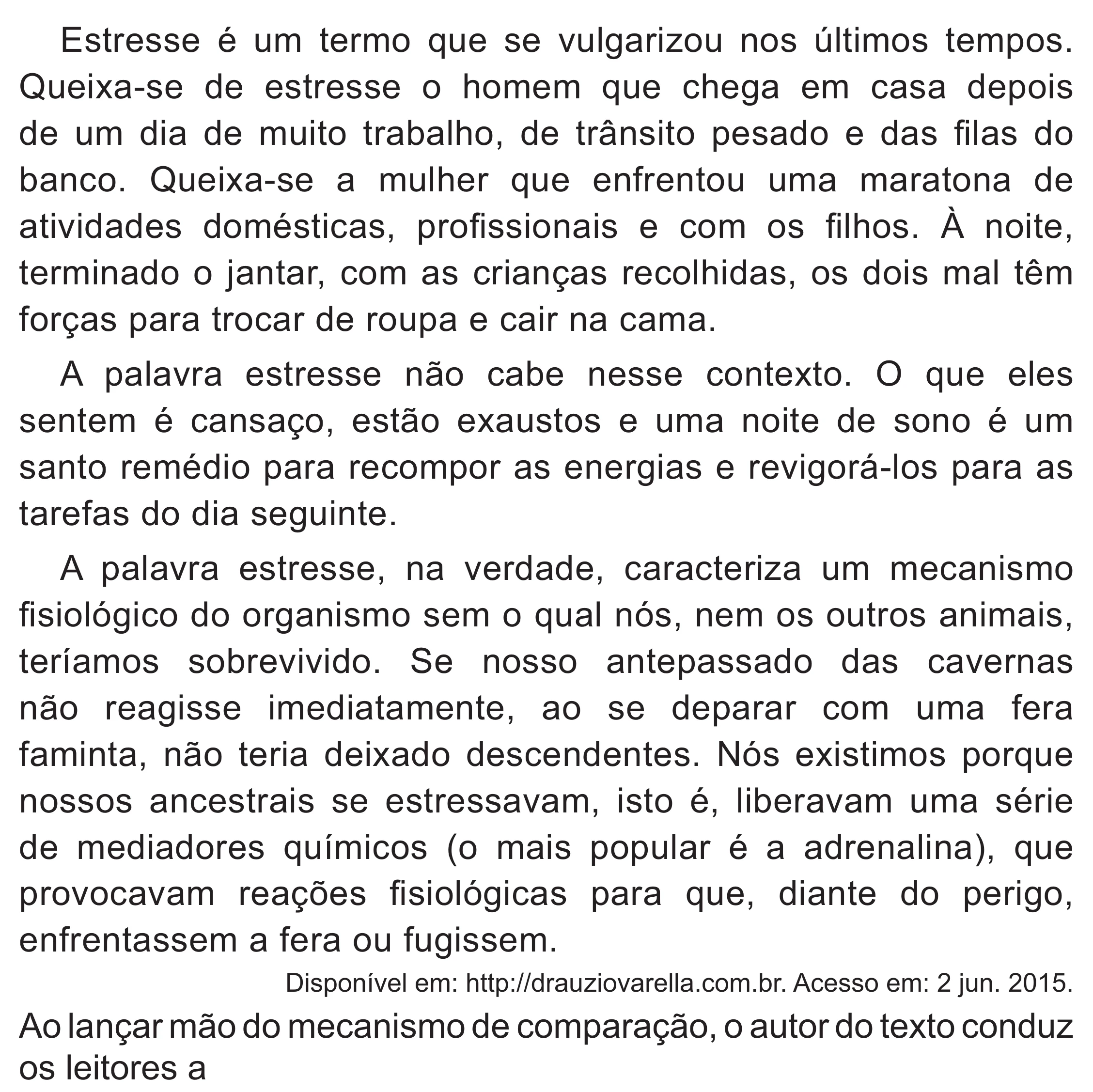 Enunciado original completo da questão 36 do ENEM 2021 - 1º Dia – Caderno 2 – Amarelo (Superampliada) – Reaplicação/PPL/Segunda Oportunidade, página 42.