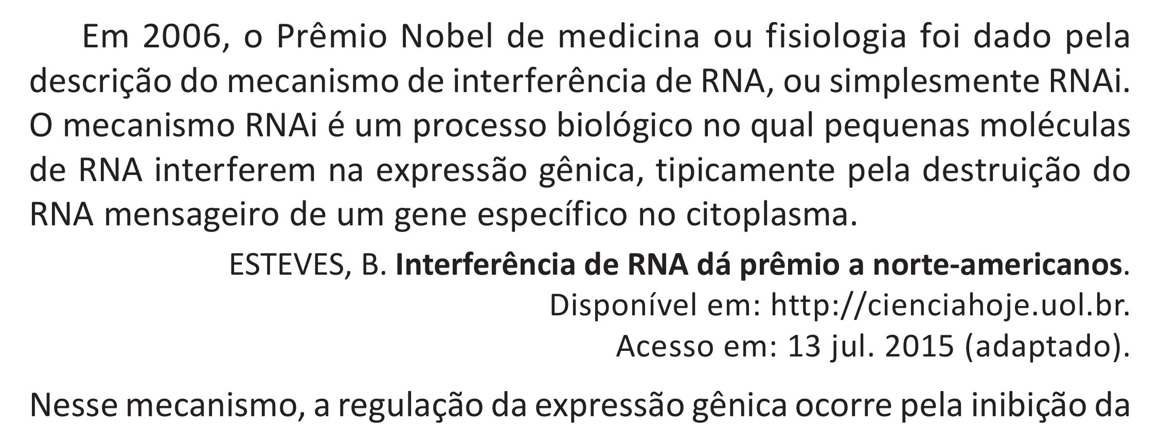 Enunciado original completo da questão 104 do ENEM 2025 - 2º Dia – Caderno 11 – Laranja (Braile e ledor) – Aplicação Regular - (Superampliada) - Belém, Ananindeua e Marituba, página 15.