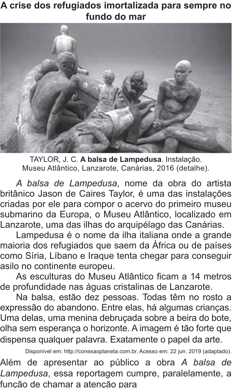 Enunciado original completo da questão 30 do ENEM 2021 - 1º Dia – Caderno 10 – Verde (Libras) – Aplicação Regular, página 13.