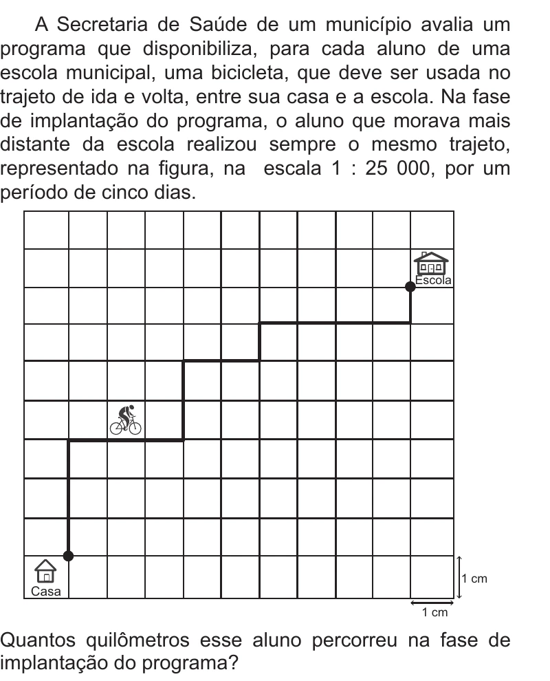 Enunciado original completo da questão 156 do ENEM 2013 - 2º Dia - Caderno 8 - Rosa – Aplicação regular, página 24.