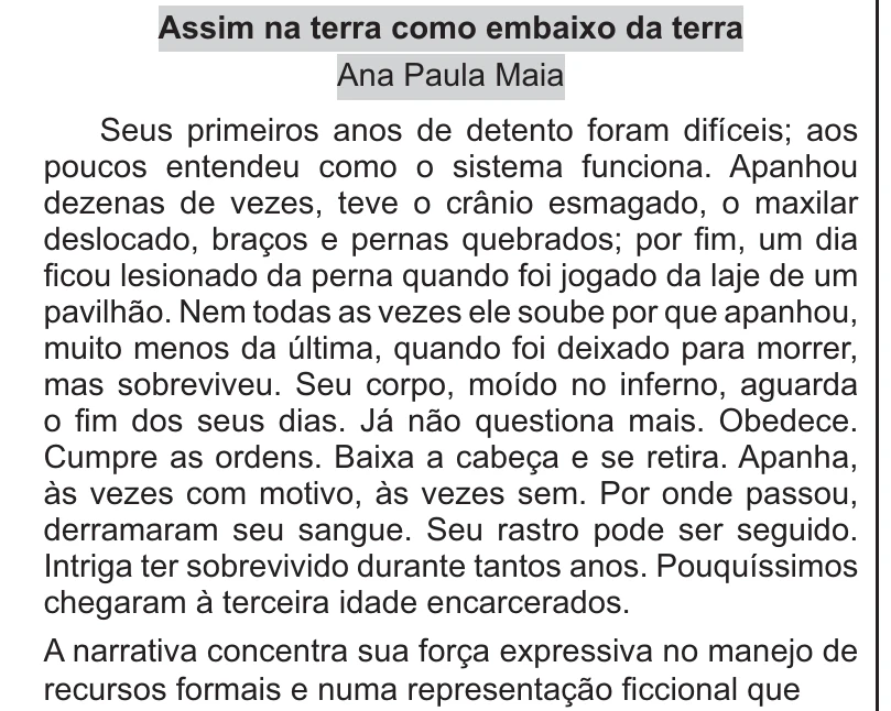 Enunciado original completo da questão 18 do ENEM 2021 - 1º Dia – Caderno 9 – Laranja (Braile e ledor) – Aplicação Regular, página 10.