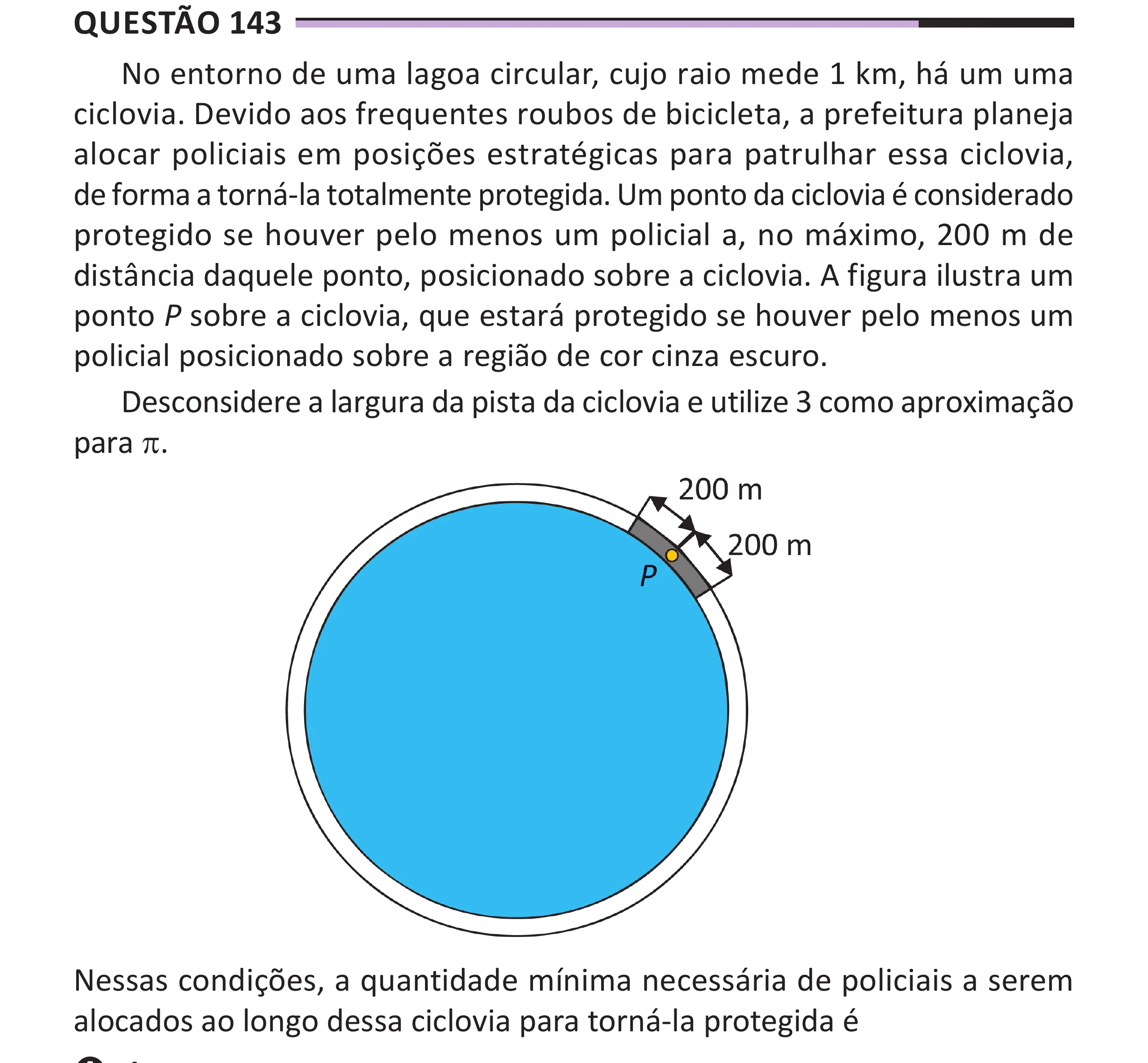 Enunciado original completo da questão 143 do ENEM 2025 - 2º Dia – Caderno 12 – Roxo (Libras) – Aplicação Regular - (Superampliada), página 56.